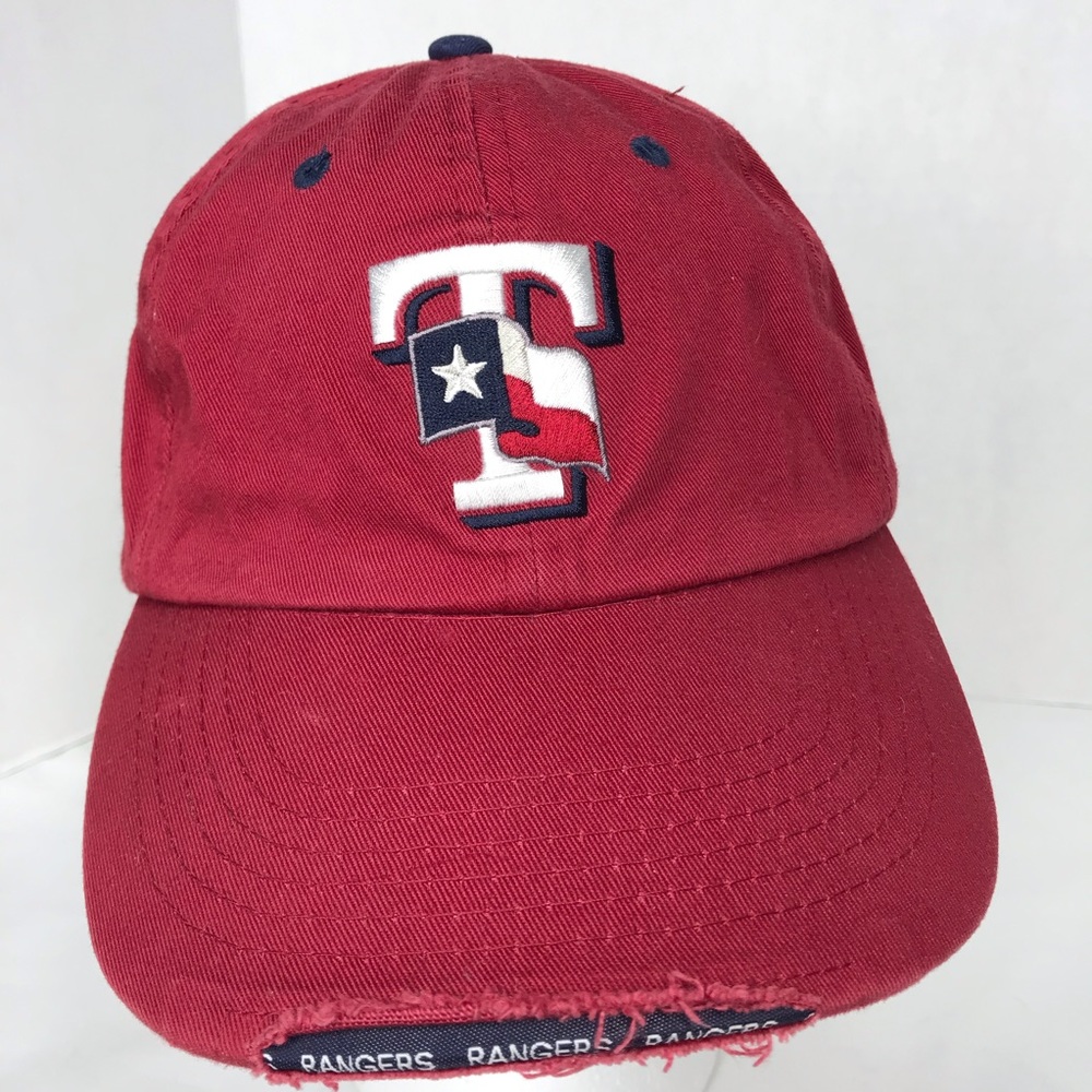 Texas Rangers Baseball Cap Distressed edge